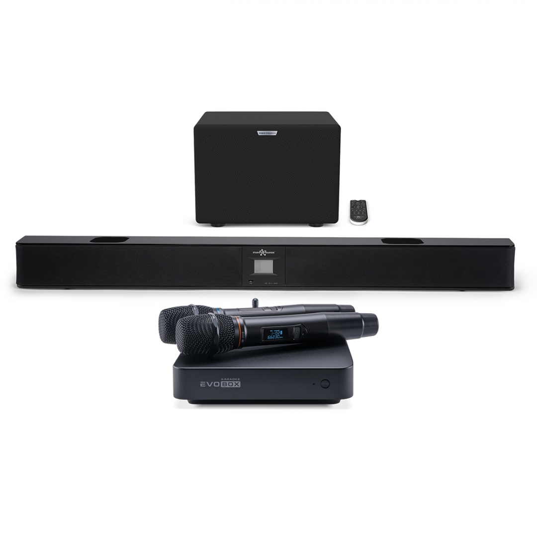 караоке-комплект EVOBOX Plus + EvoSound Bar (саундбар с караоке) в Карталах