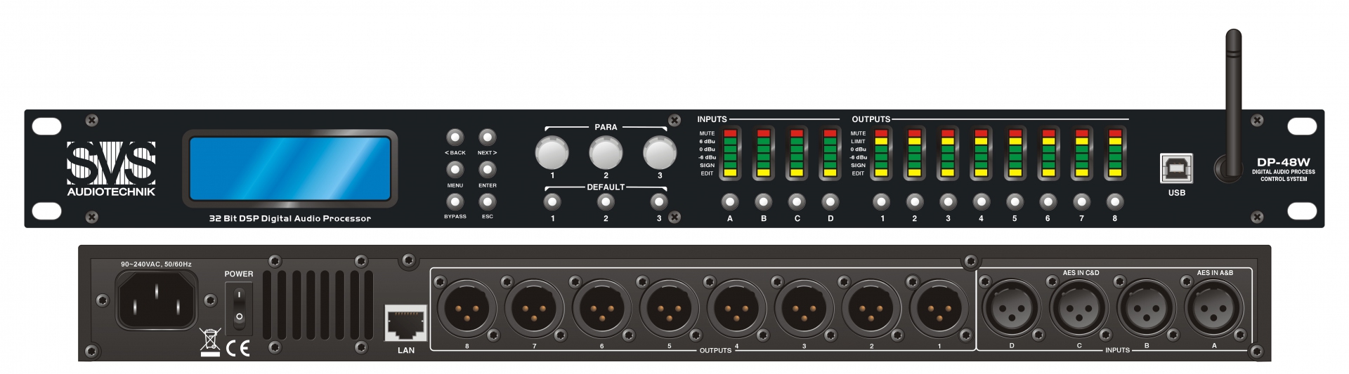 SVS Audiotechnik DP-48W Цифровой процессор: 4 входа 8 выходов в Карталах
