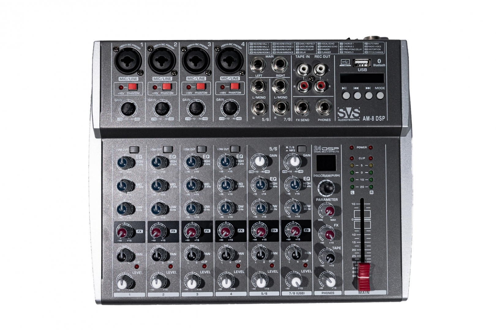 SVS Audiotechnik mixers AM-8 DSP Микшерный пульт аналоговый, 8-канальный в Карталах